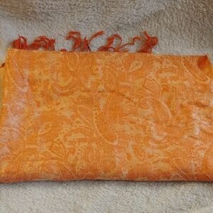 Pashmina Orange Paisley Scarf